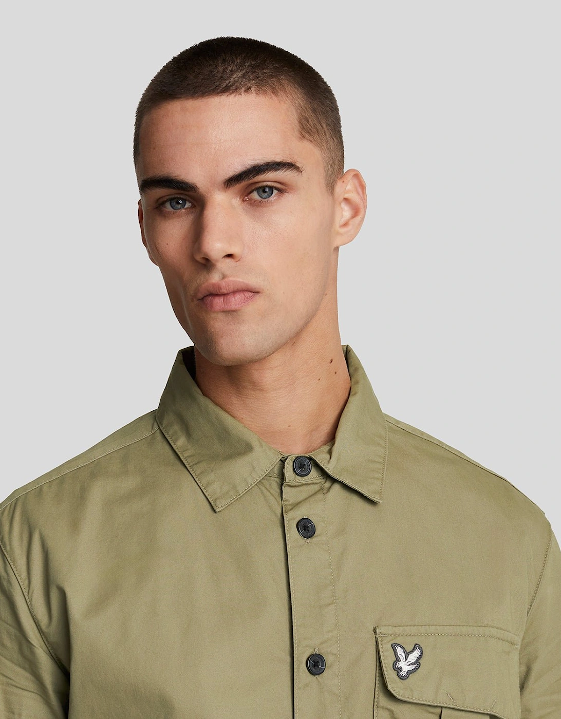 Pleated Pocket Overshirt