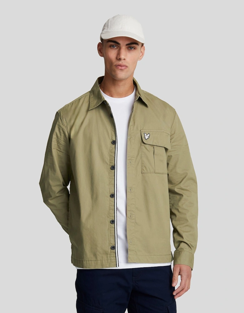 Pleated Pocket Overshirt