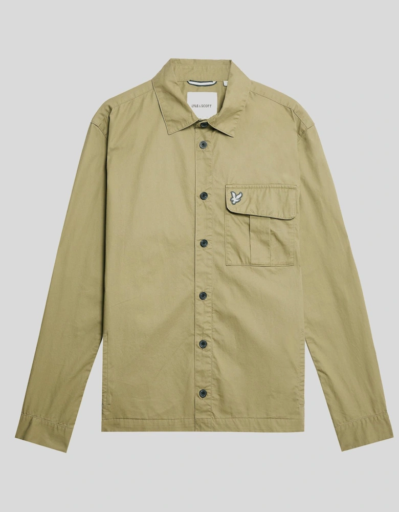 Pleated Pocket Overshirt