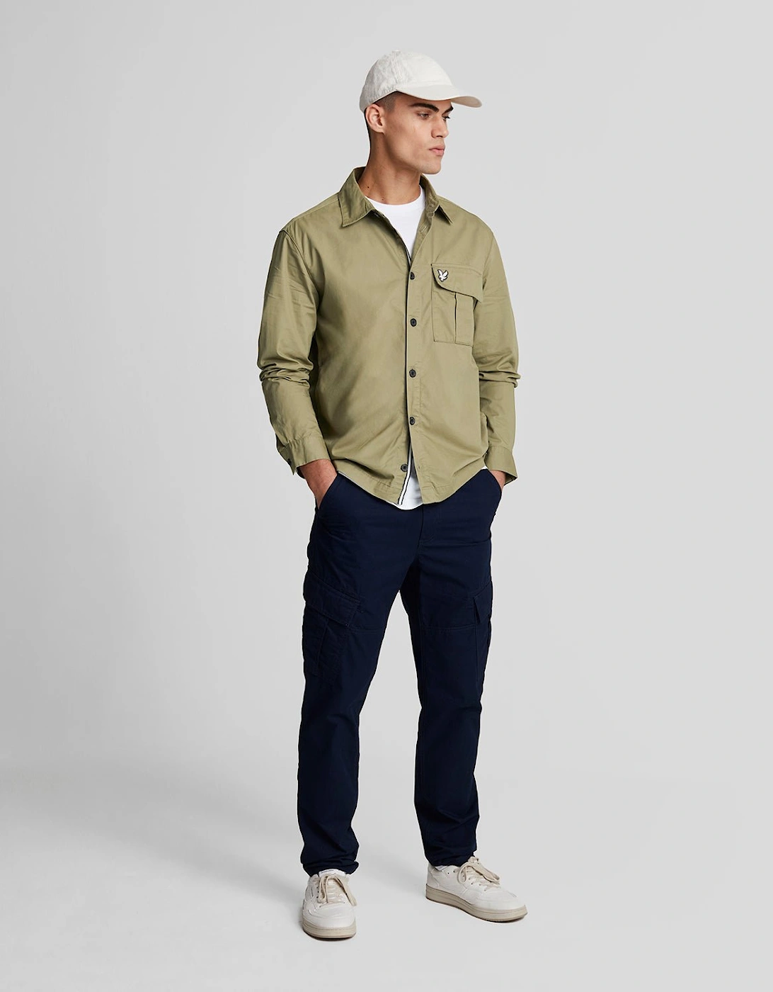 Pleated Pocket Overshirt