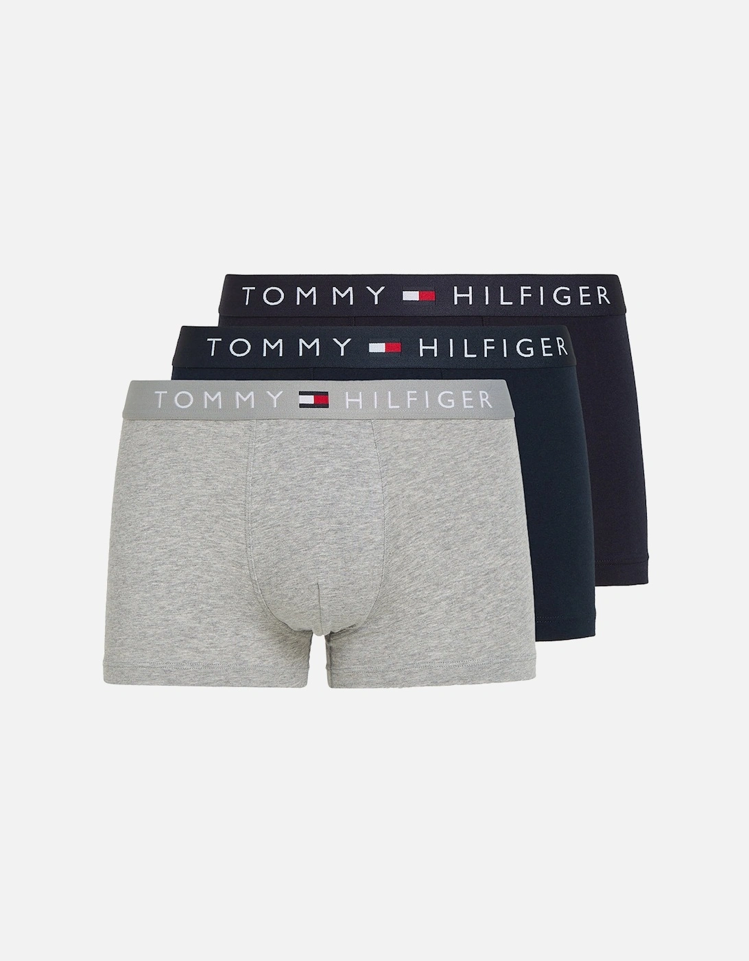 Tommy Hilfiger Men's Grey Th Original Boxer Trunks, Desert Sky/ Heather - : 38/39/32 XX-Large