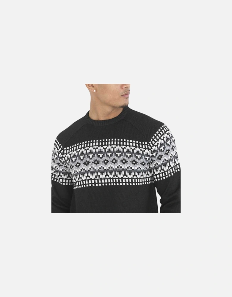 Mens Pullover Jumper Funnel Neck Knitted Top Warm Christmas Sweaters