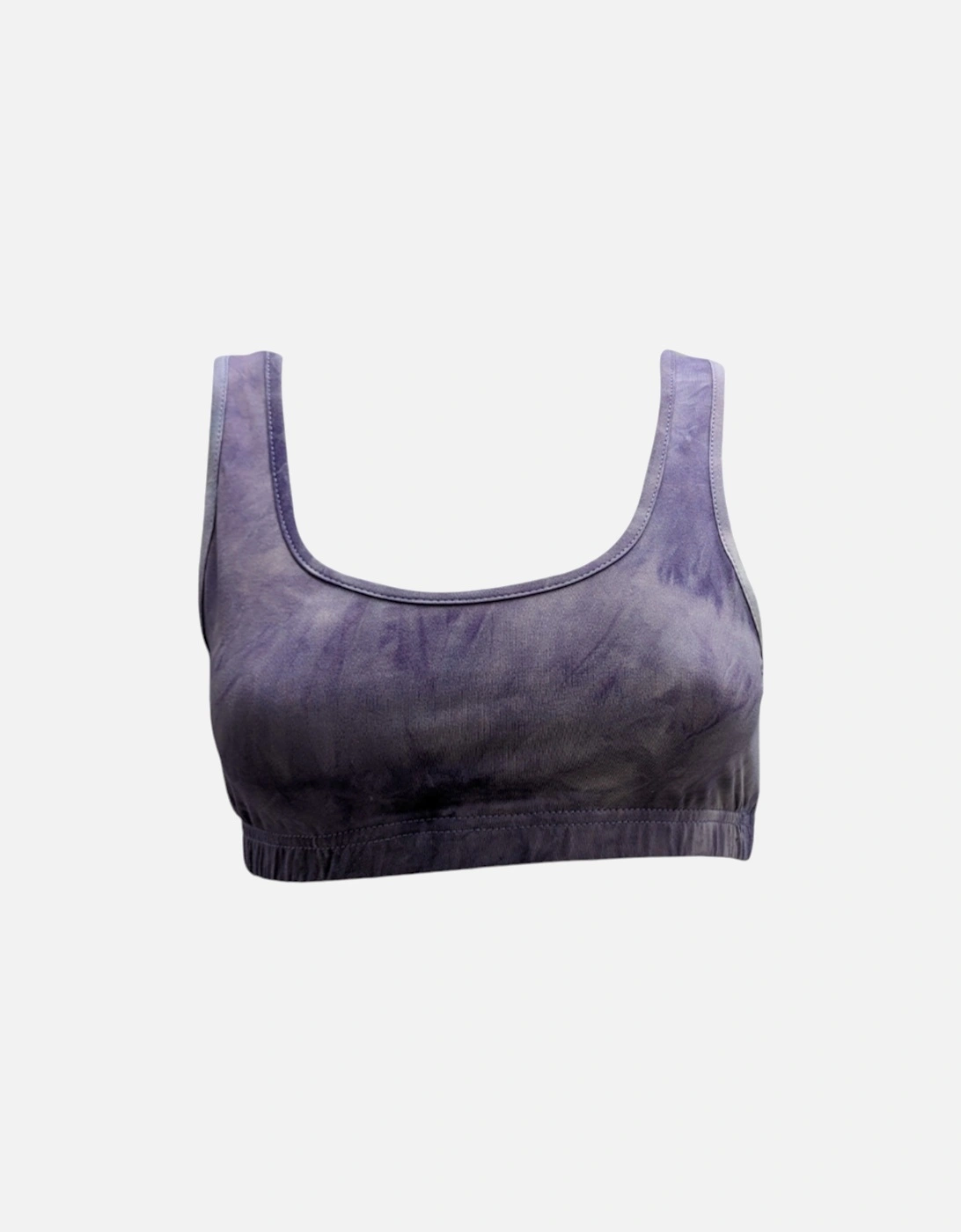 Women's BRAVE SOUL Womens Sports Bra Seamless Stretch Comfort Ladies Slim Crop Top Vest - Purple - Size: 6