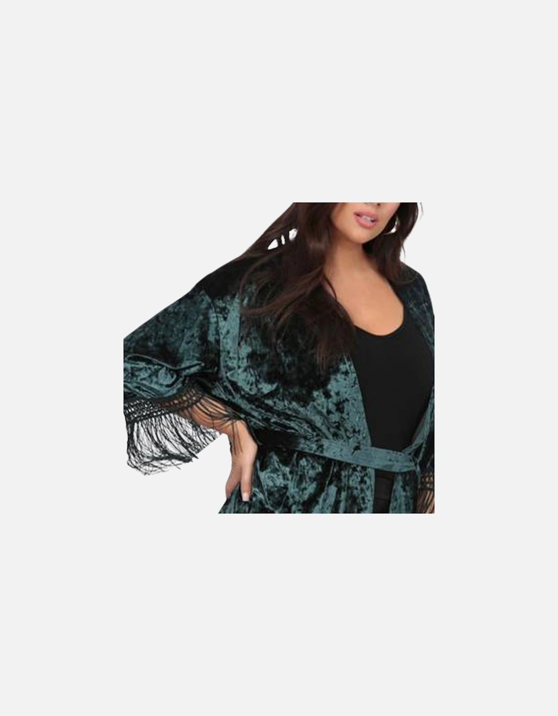 Womens Kimono Cardigan Sweater Open Front Fashion Tops, 4 of 3