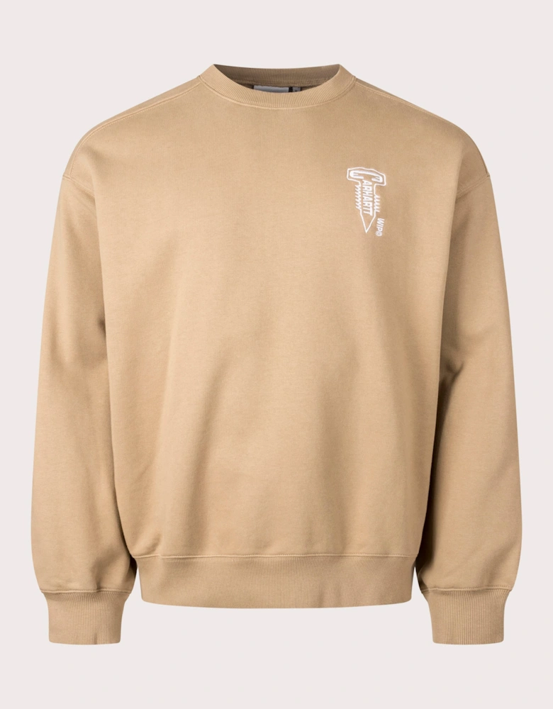 Oversized Cross Screw Sweatshirt