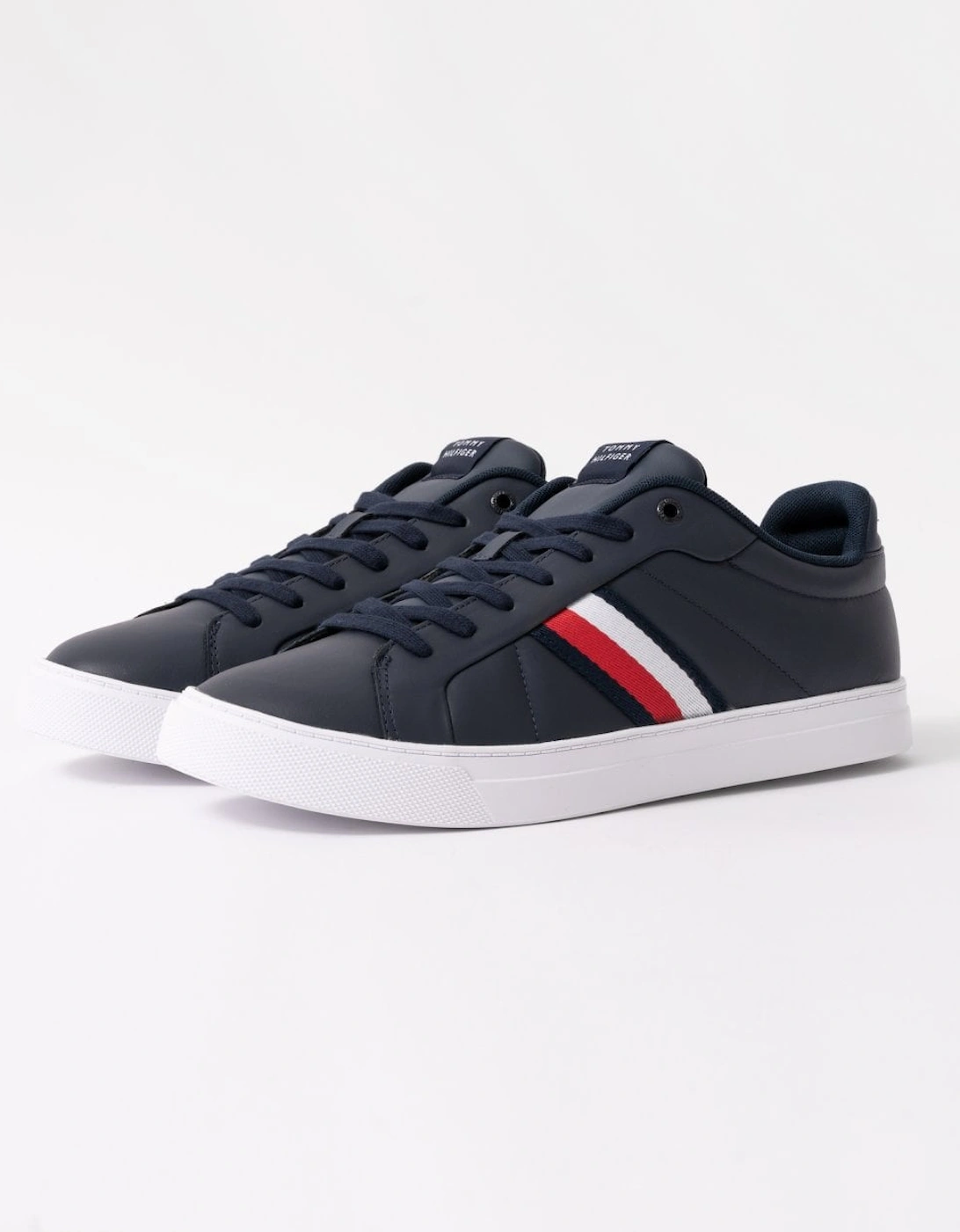 Icon Court Strips Mens Leather Trainers, 7 of 6