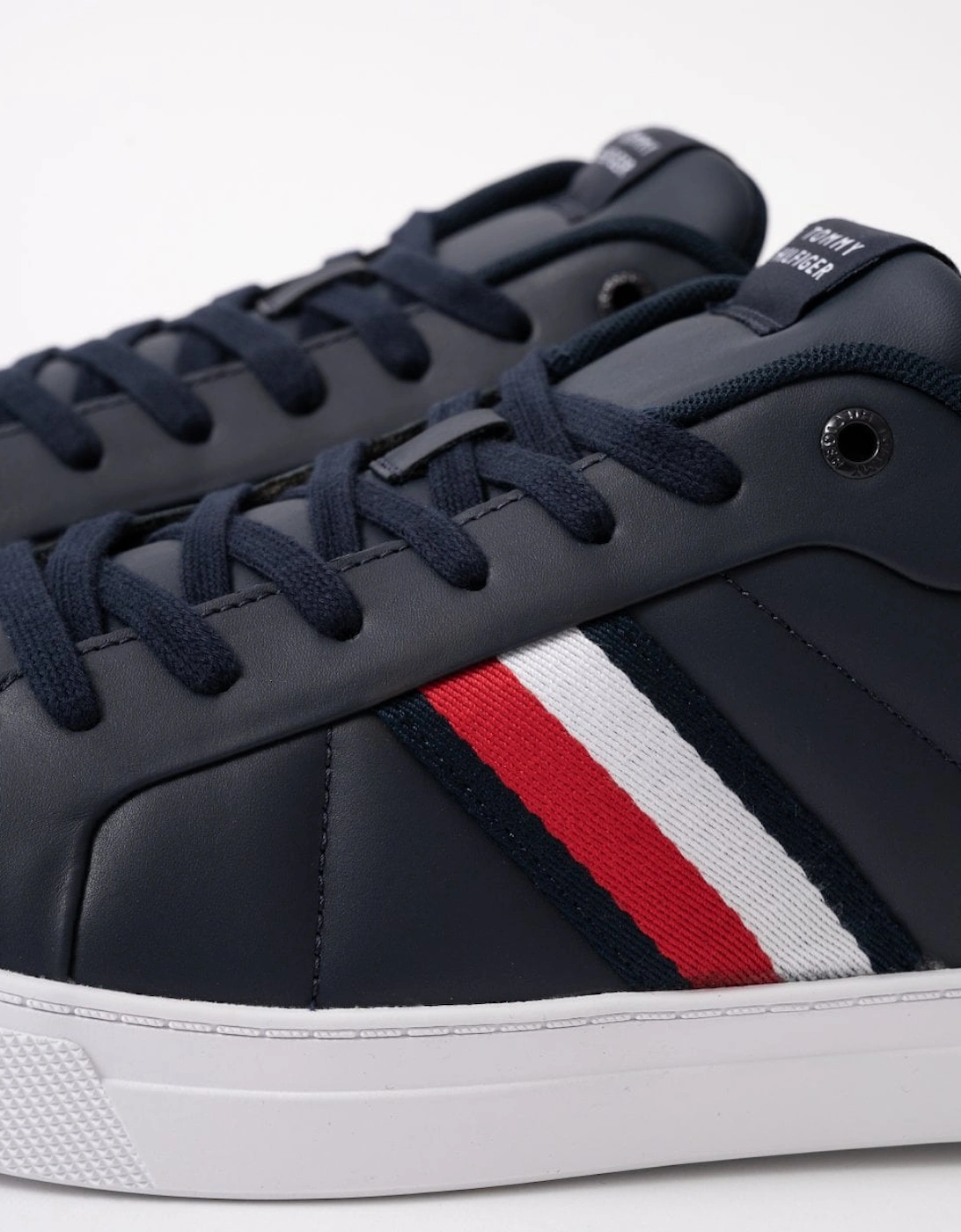 Icon Court Strips Mens Leather Trainers