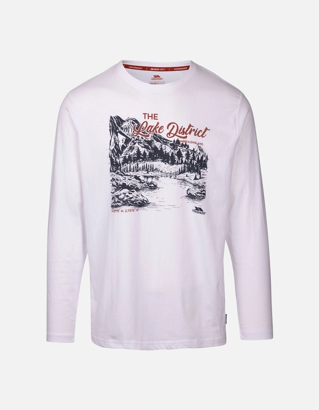 Mens Chira Printed Long-Sleeved T-Shirt, 4 of 3