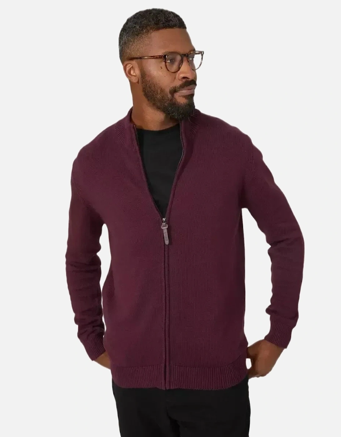 Mens Premium Cotton Full Zip Jumper, 6 of 5