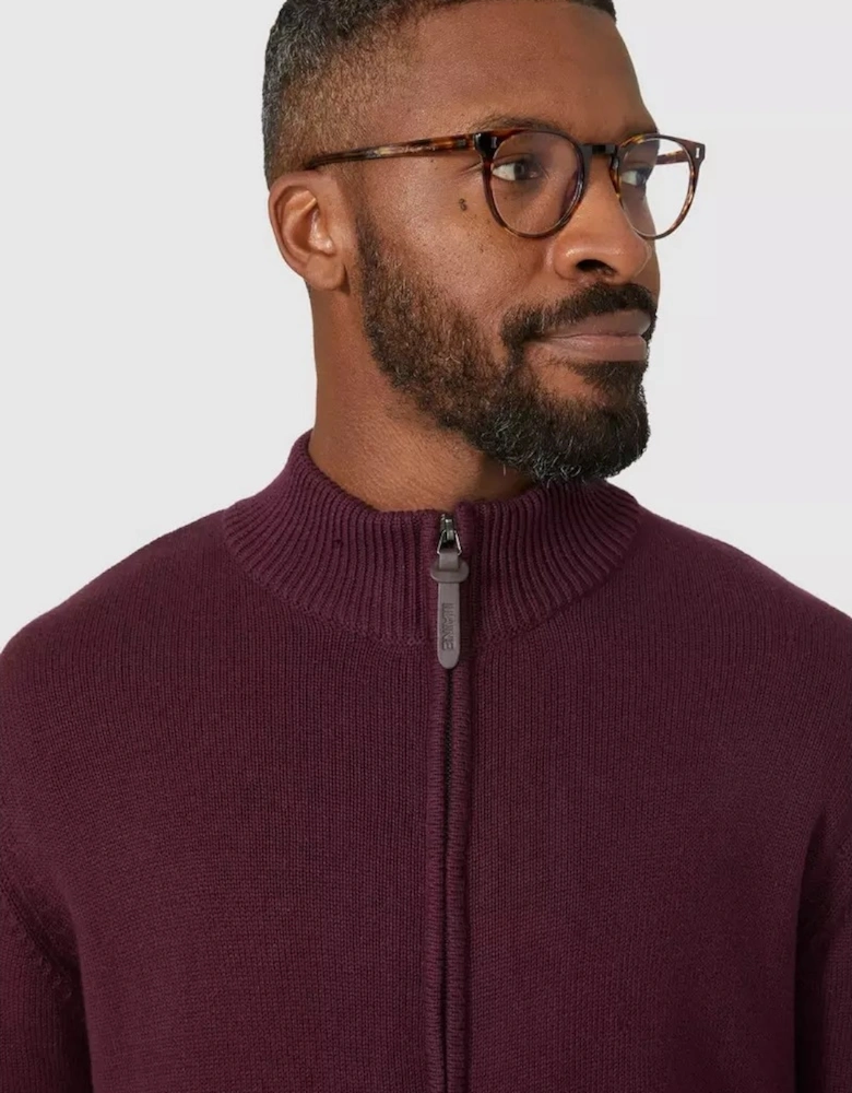 Mens Premium Cotton Full Zip Jumper