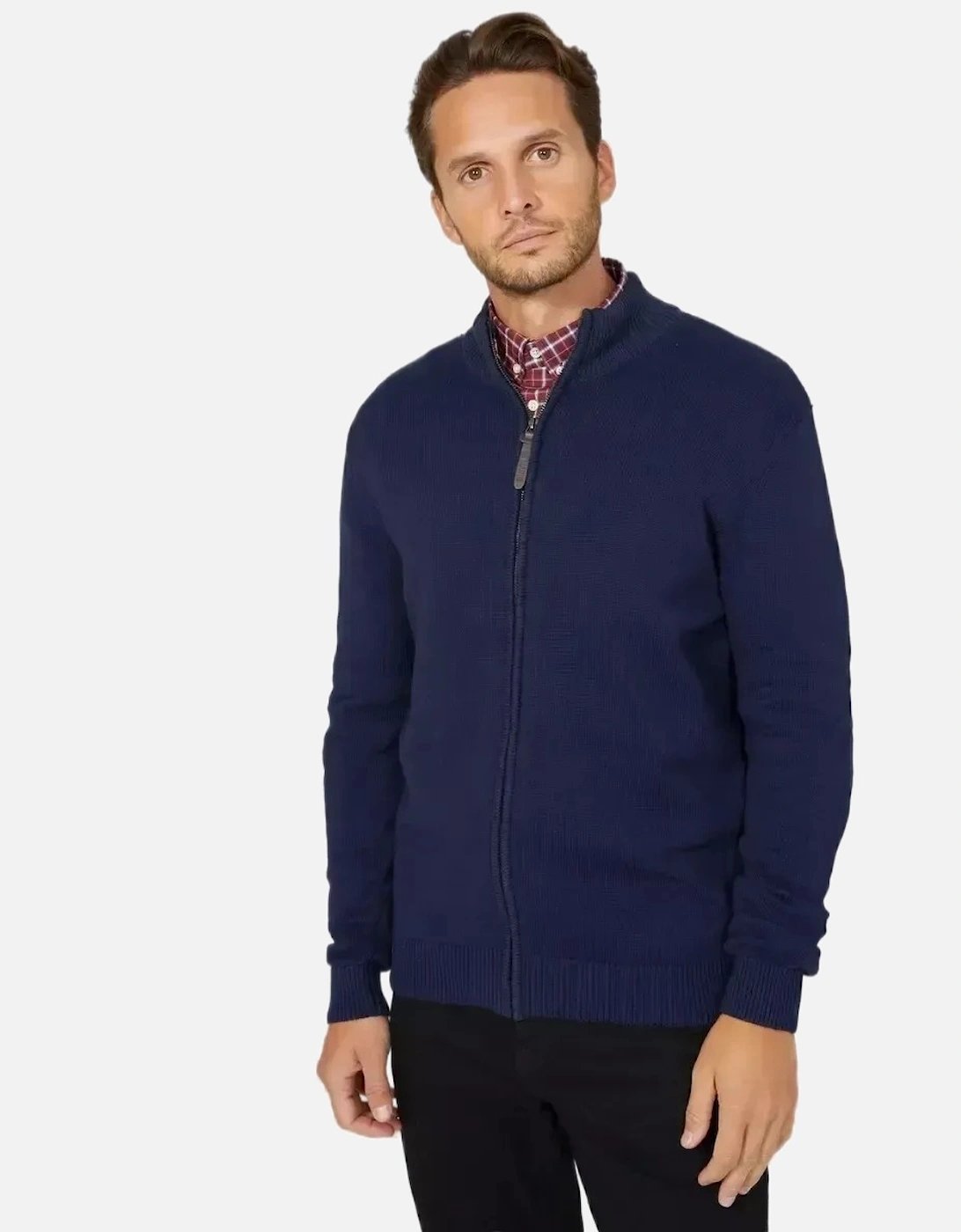 Mens Premium Cotton Full Zip Jumper, 6 of 5