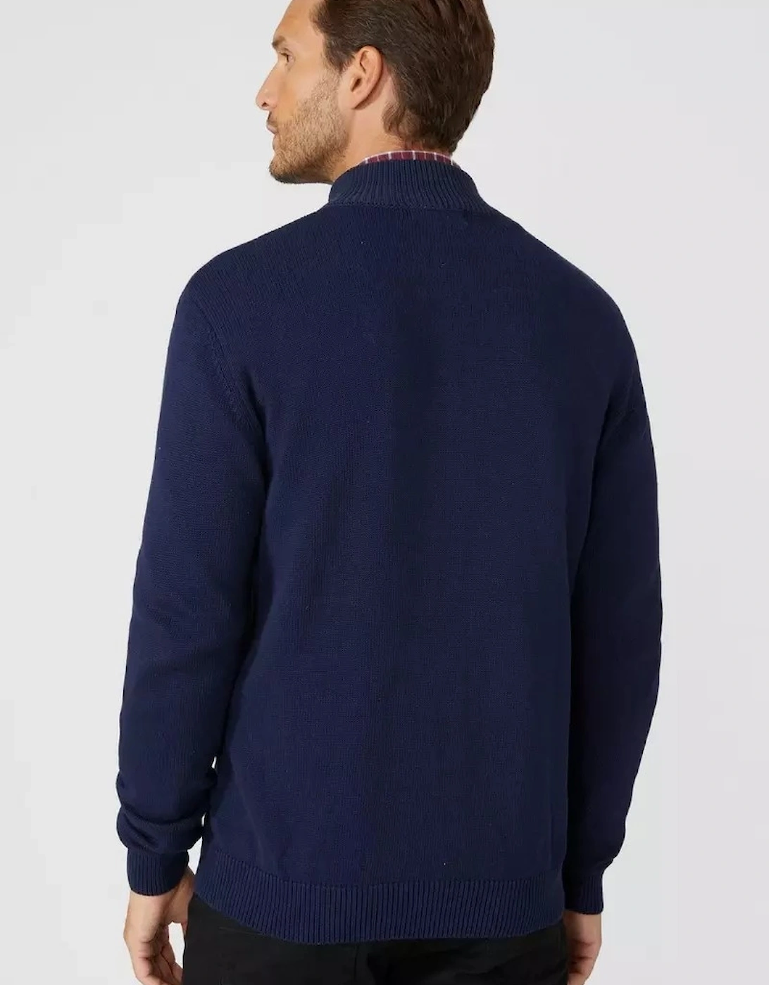 Mens Premium Cotton Full Zip Jumper
