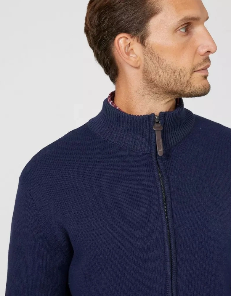 Mens Premium Cotton Full Zip Jumper