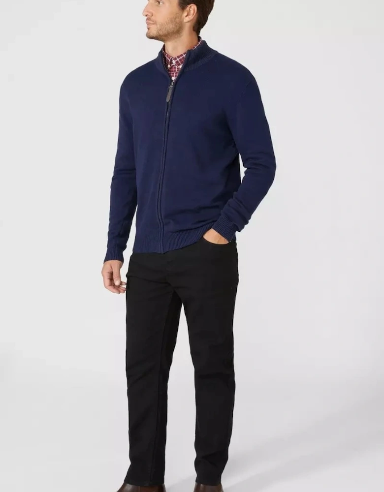 Mens Premium Cotton Full Zip Jumper