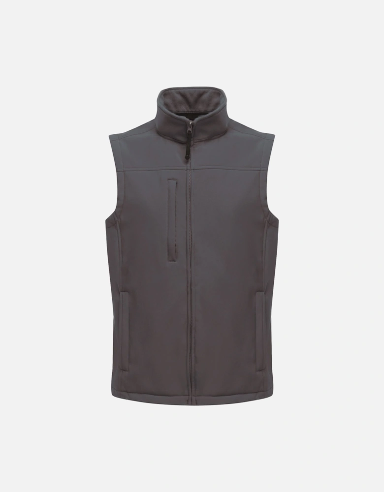 Mens Flux Softshell Bodywarmer / Sleeveless Jacket (Water Repellent & Wind Resistant)