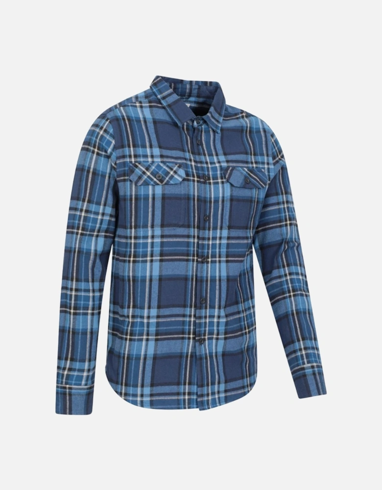 Mens Trace Flannel Long-Sleeved Shirt