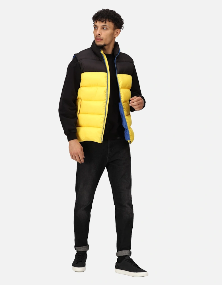 Mens Vintage Colour Block Gilet