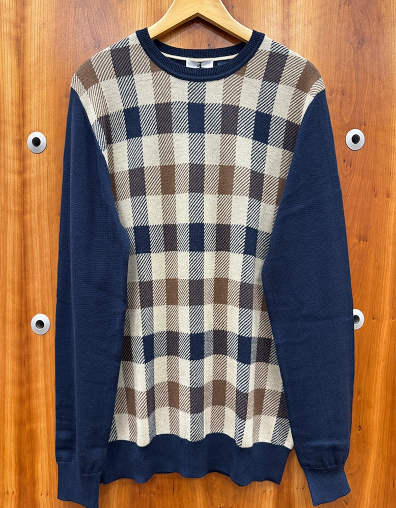 Men's Active Club Check Wool Sweater