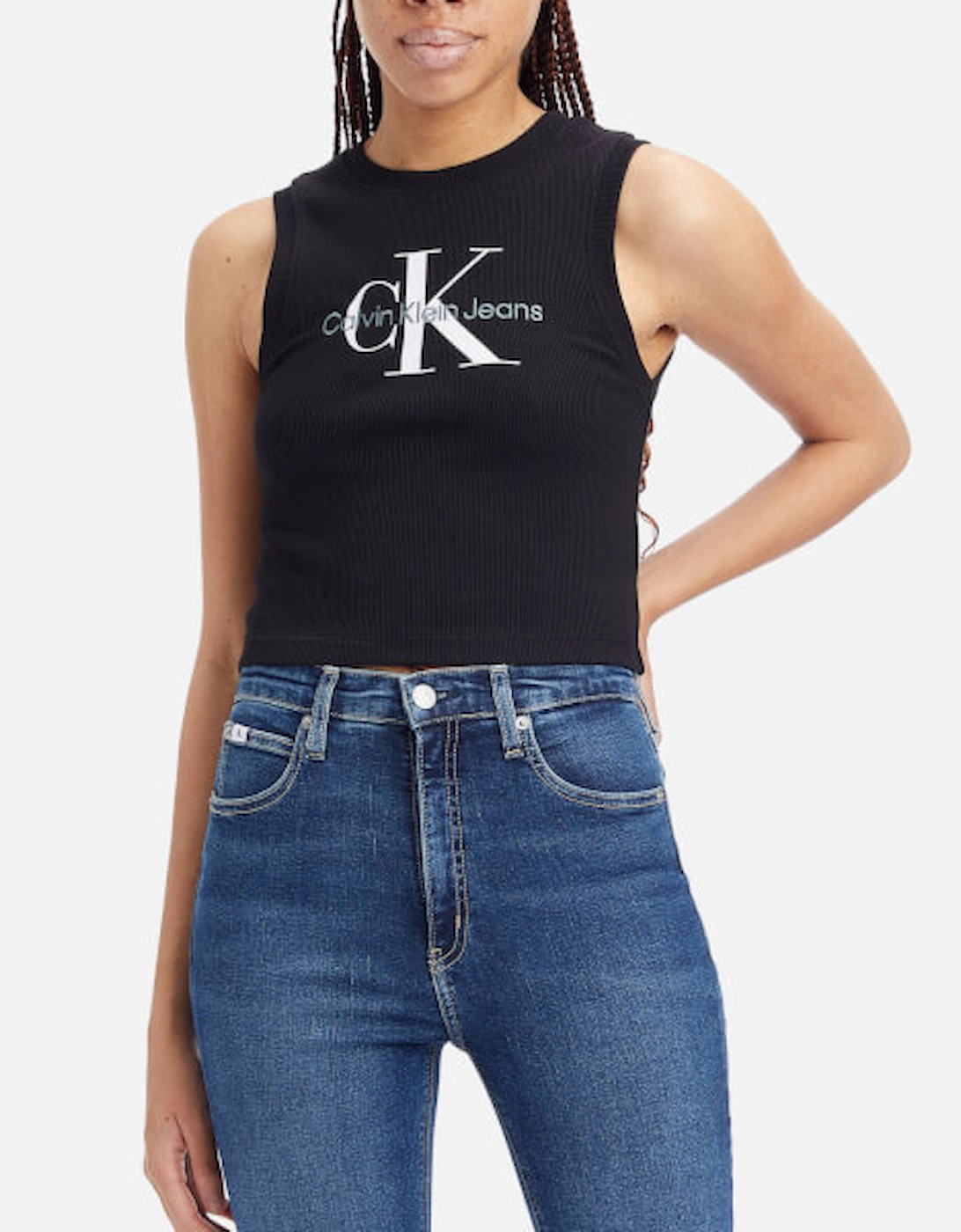 Jeans Cotton-Rib Tank Top, 2 of 1