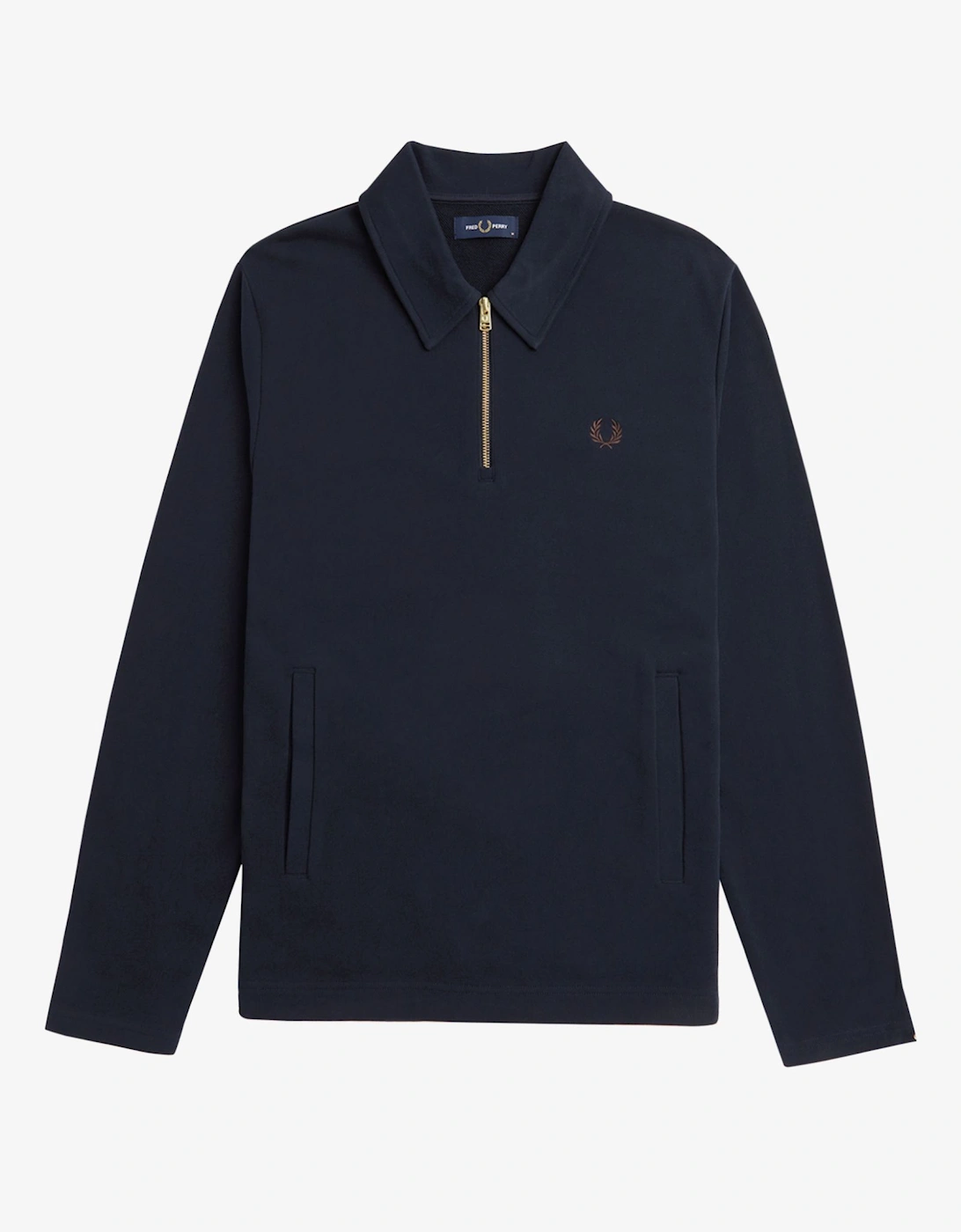 M8618 Half Zip Smock Sweatshirt Navy, 7 of 6