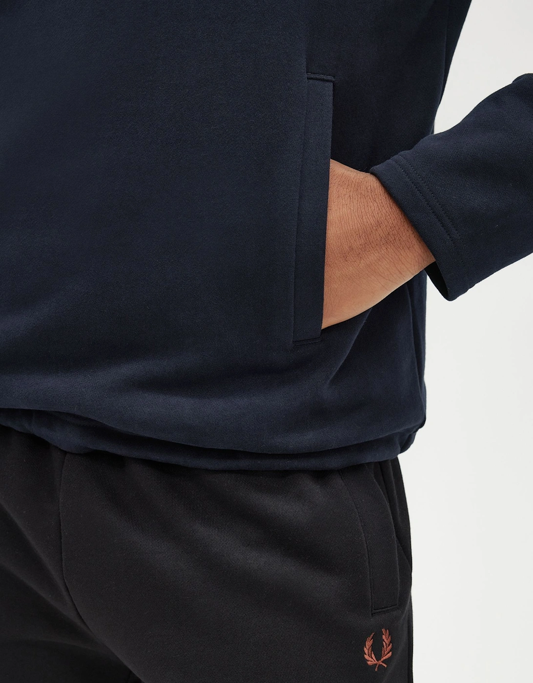 M8618 Half Zip Smock Sweatshirt Navy