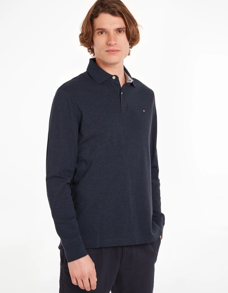 1985 Regular Long Sleeve Mens Polo Shirt