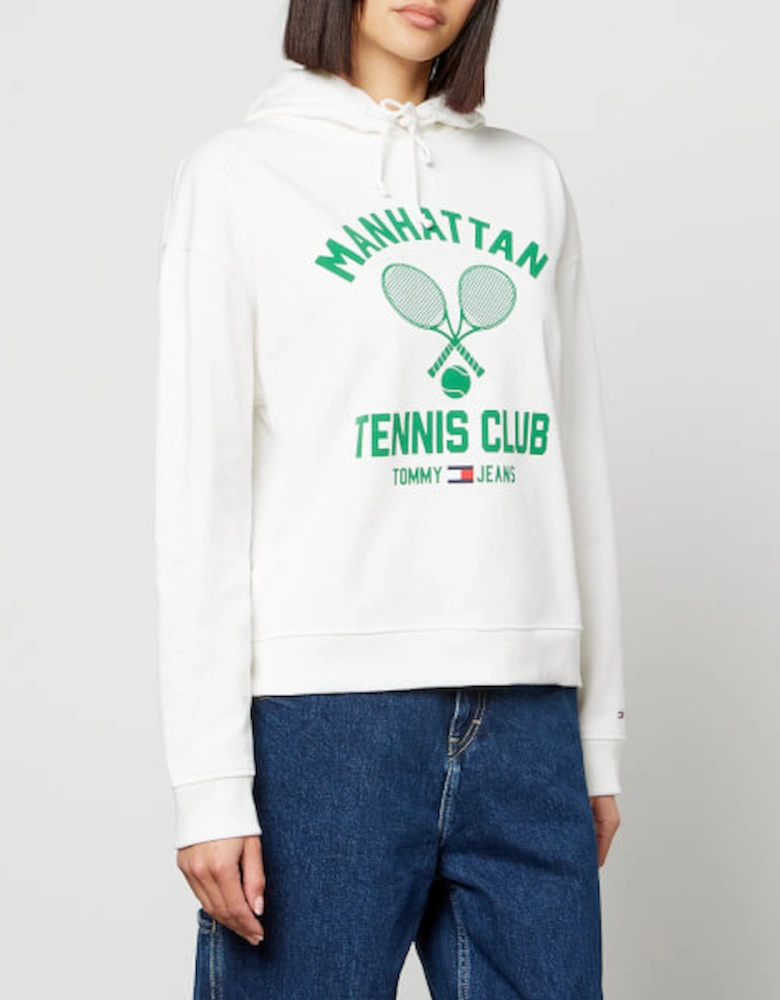 Relaxed Tennis Club Cotton Hoodie