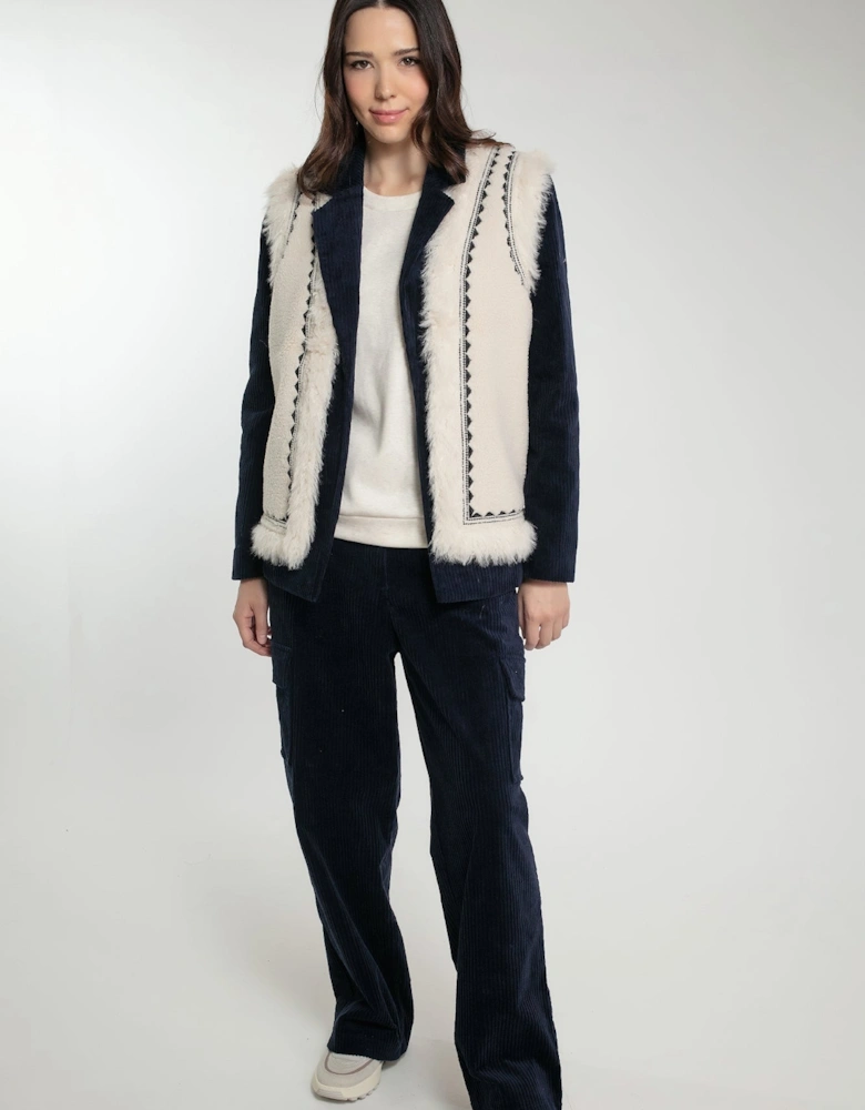 DANNIKA GILET IN CREAM