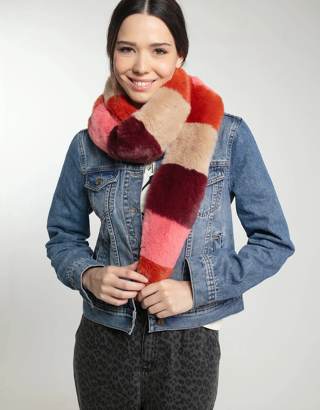 DELTA SCARF IN COPPER MIX