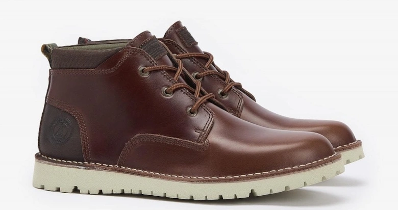 Barbour Men's Bedrock Derby Boots In Dark Brown