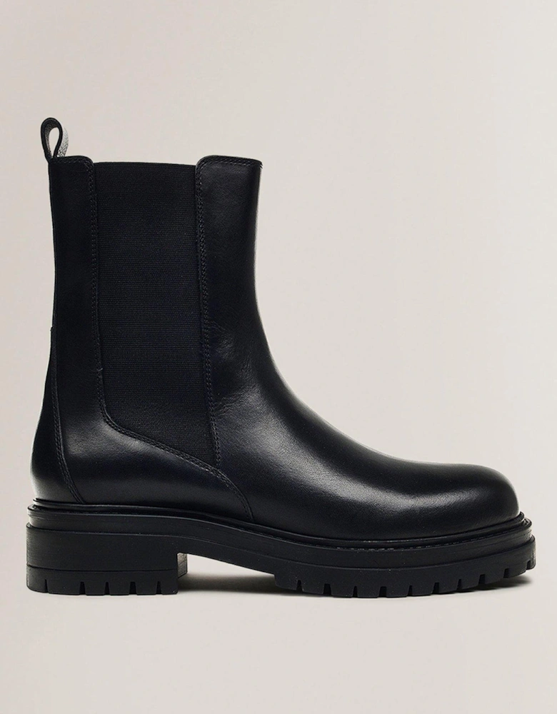 Durham Place Longline Chelsea Boot - Black