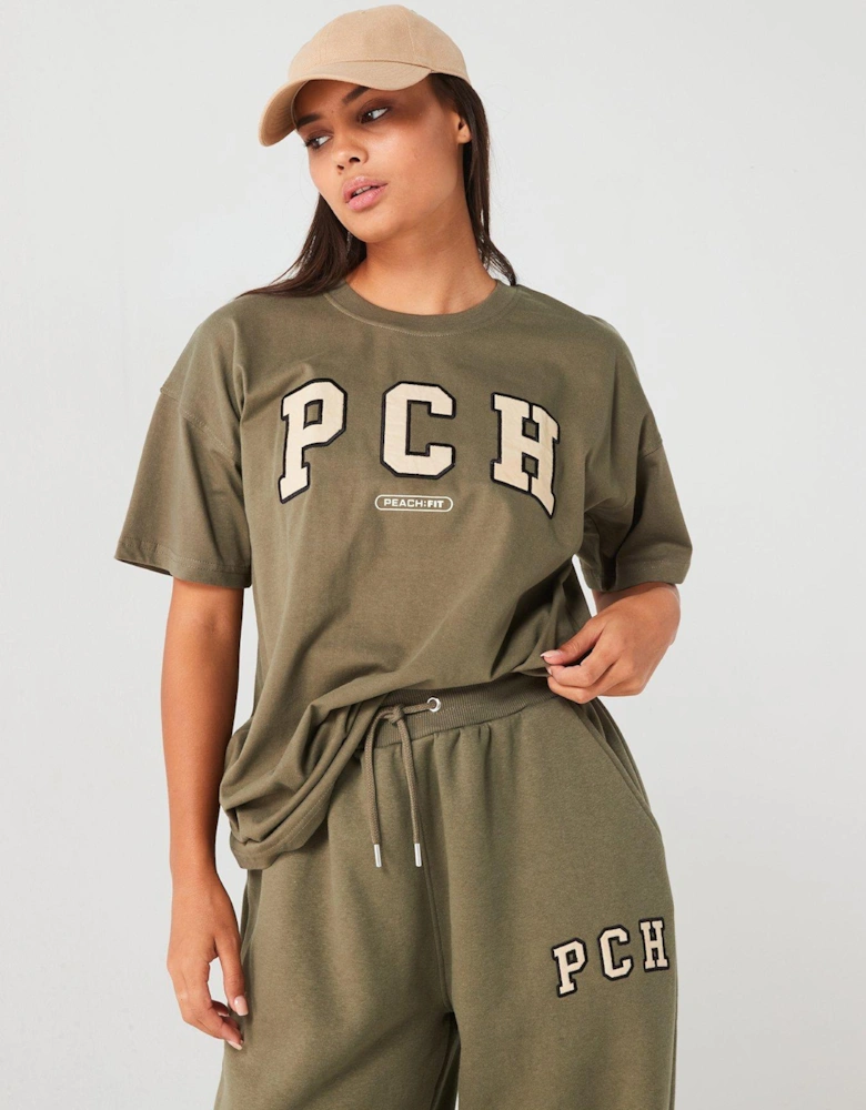 Womens Ivy Oversized T-Shirt - Khaki