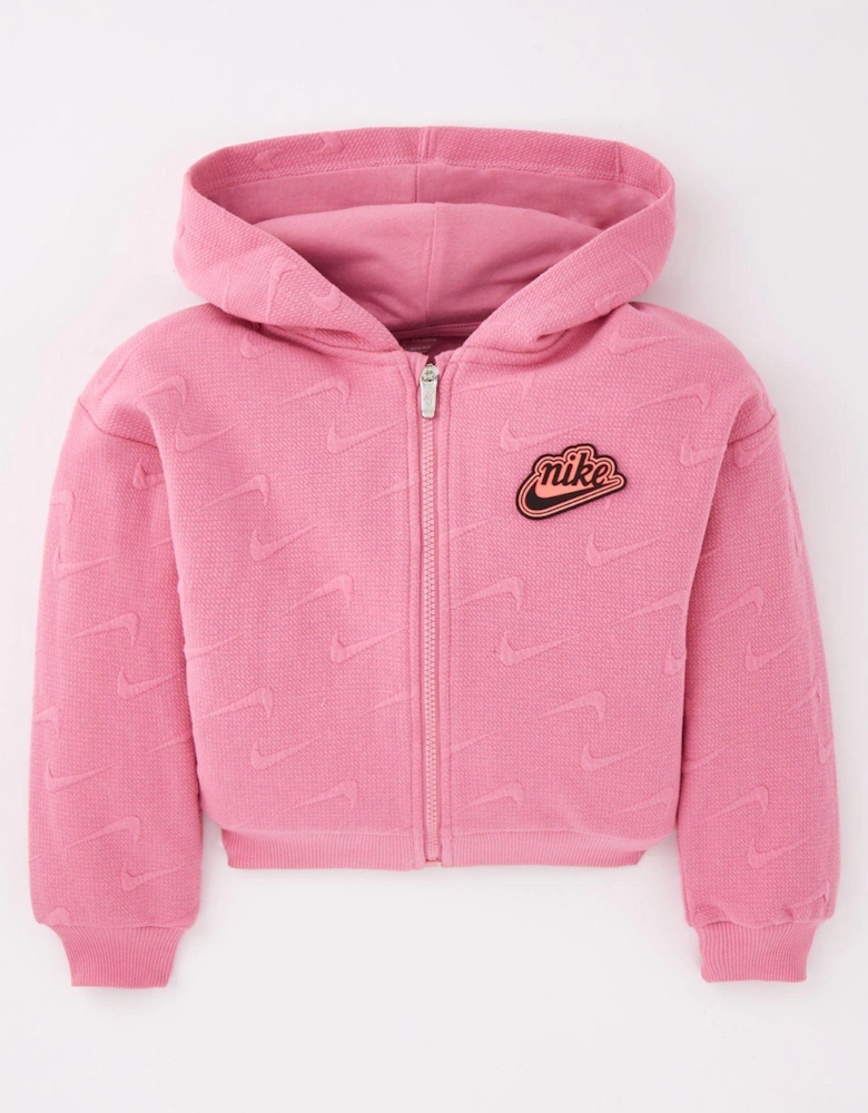 Younger Girls New Impressions Full Zip Hoodie - Pink