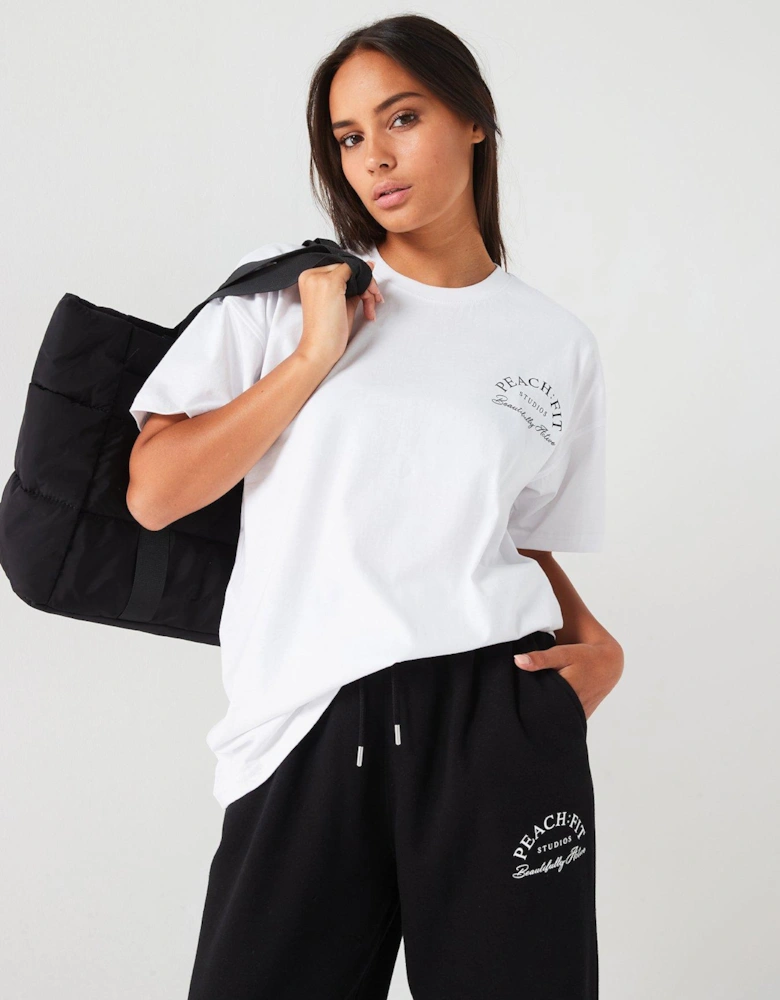 Womens Beautifully Active Oversized T-Shirt - White