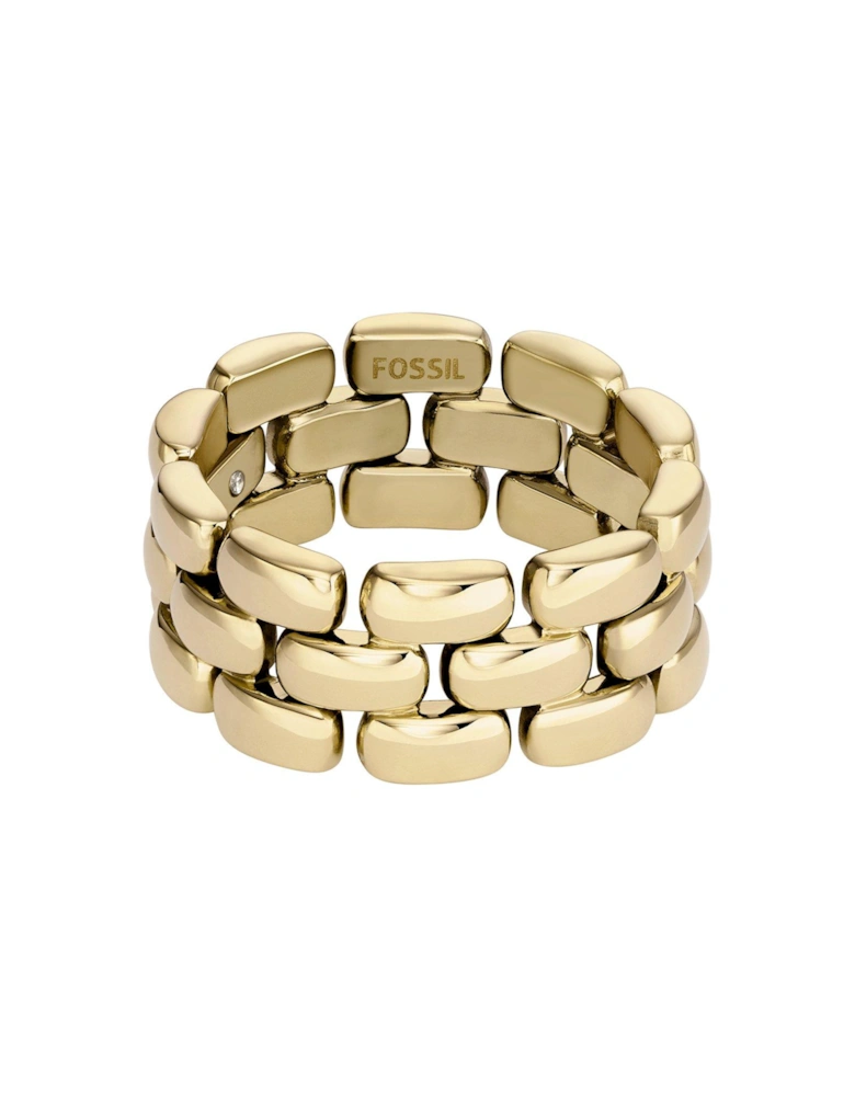 Women's Arden Watch Links Gold-Tone Stainless Steel Band Ring