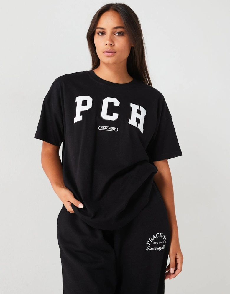 Womens Ivy Oversized T-Shirt - Black