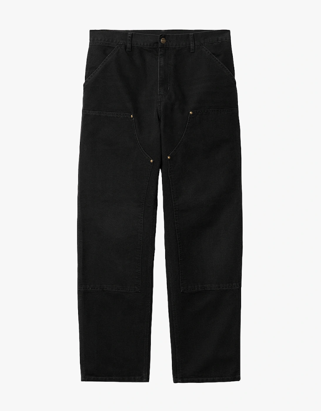 Double Knee Pant Black Aged Canvas