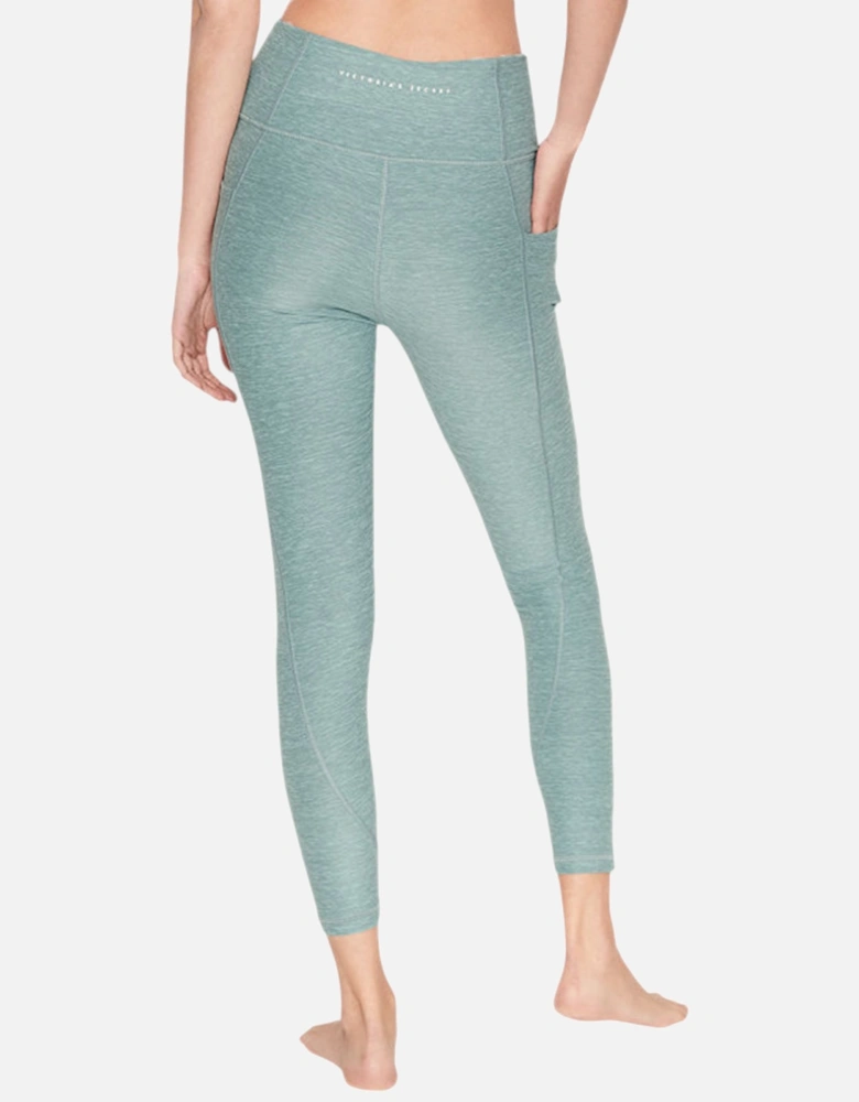 Victoria Secret Womens Leggings High Rise Ladies Opal Blue Gym Sports Trousers