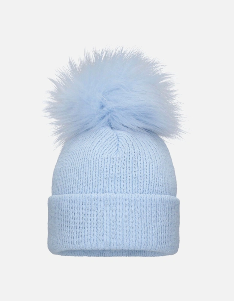 Blue Pom Hat