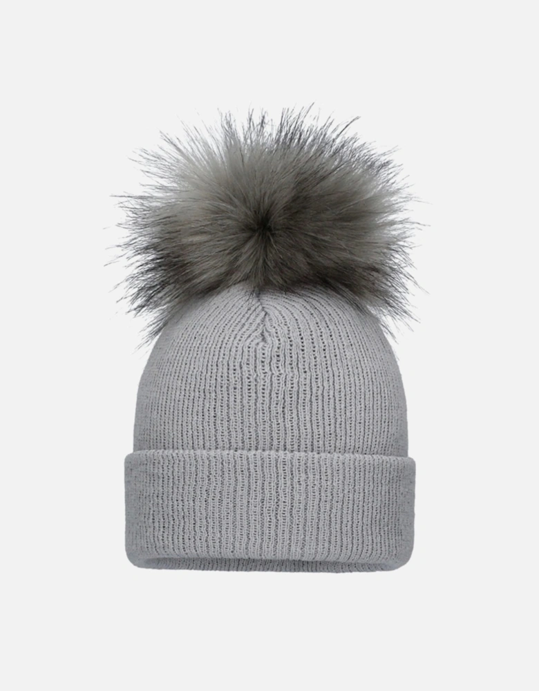 Grey Pom Hat