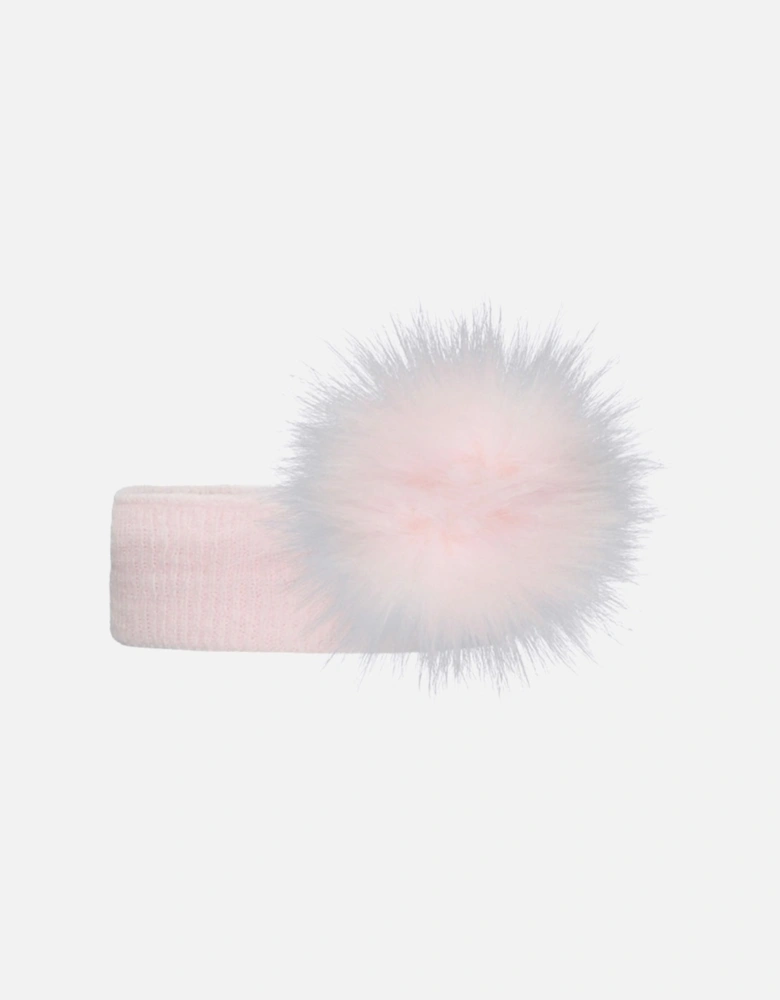 Pink Pom Headband