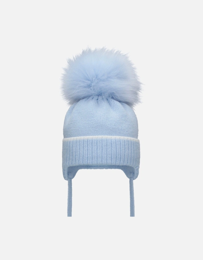 Blue Pom Hat