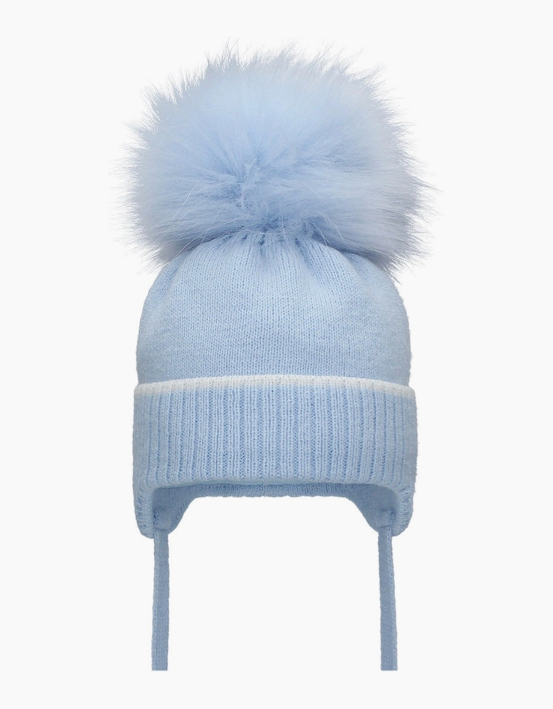Blue Pom Hat - Size: 12-18 months