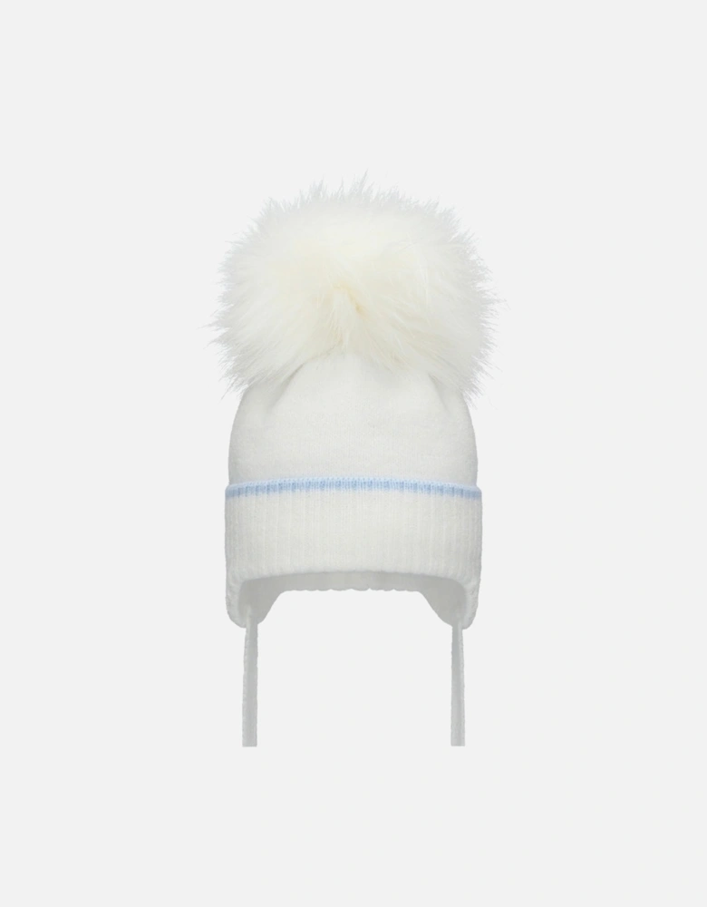 White Pom Hat