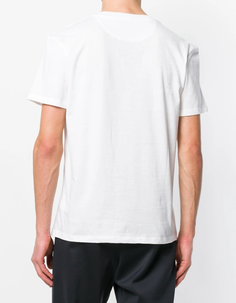 Black Bold VLTN Print Logo T-Shirt in White