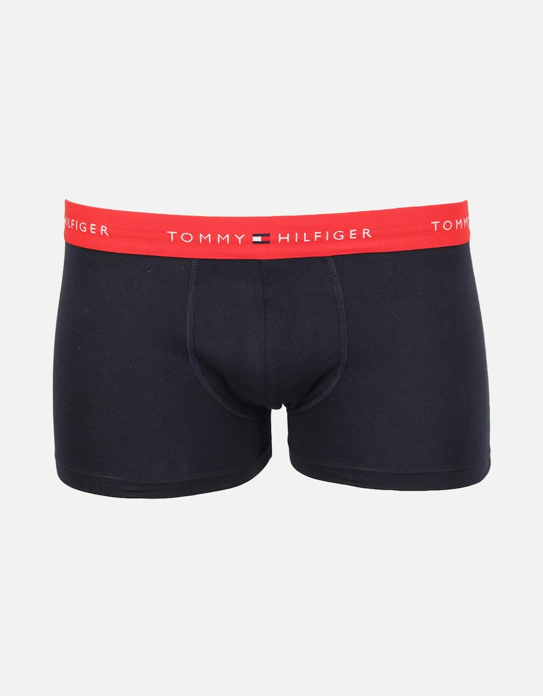3-Pack Signature Cotton Boxer Trunks, Navy/Blue/Green/Red