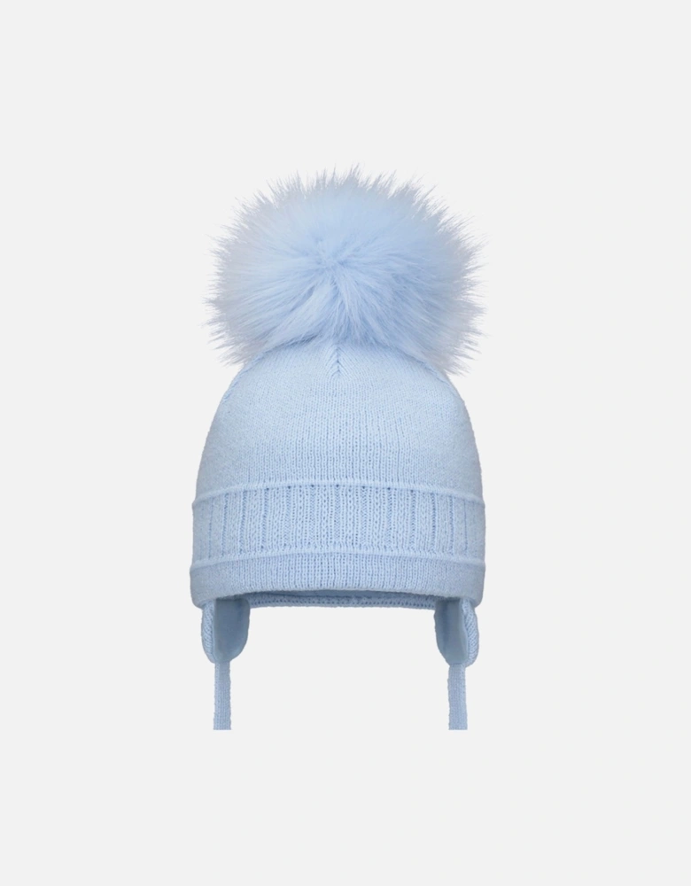 Blue Pom Hat