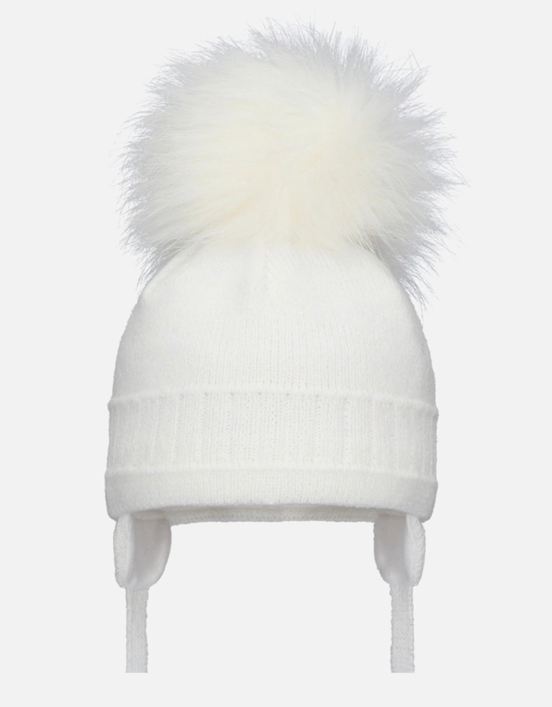 White Pom Hat