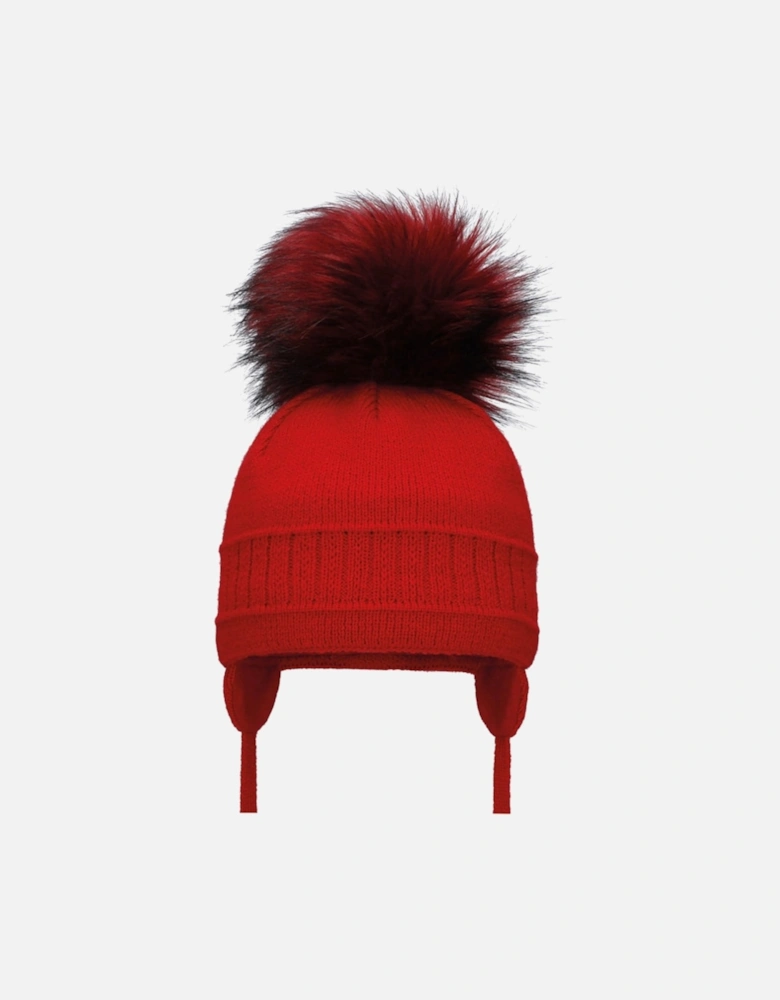 Red Pom Hat