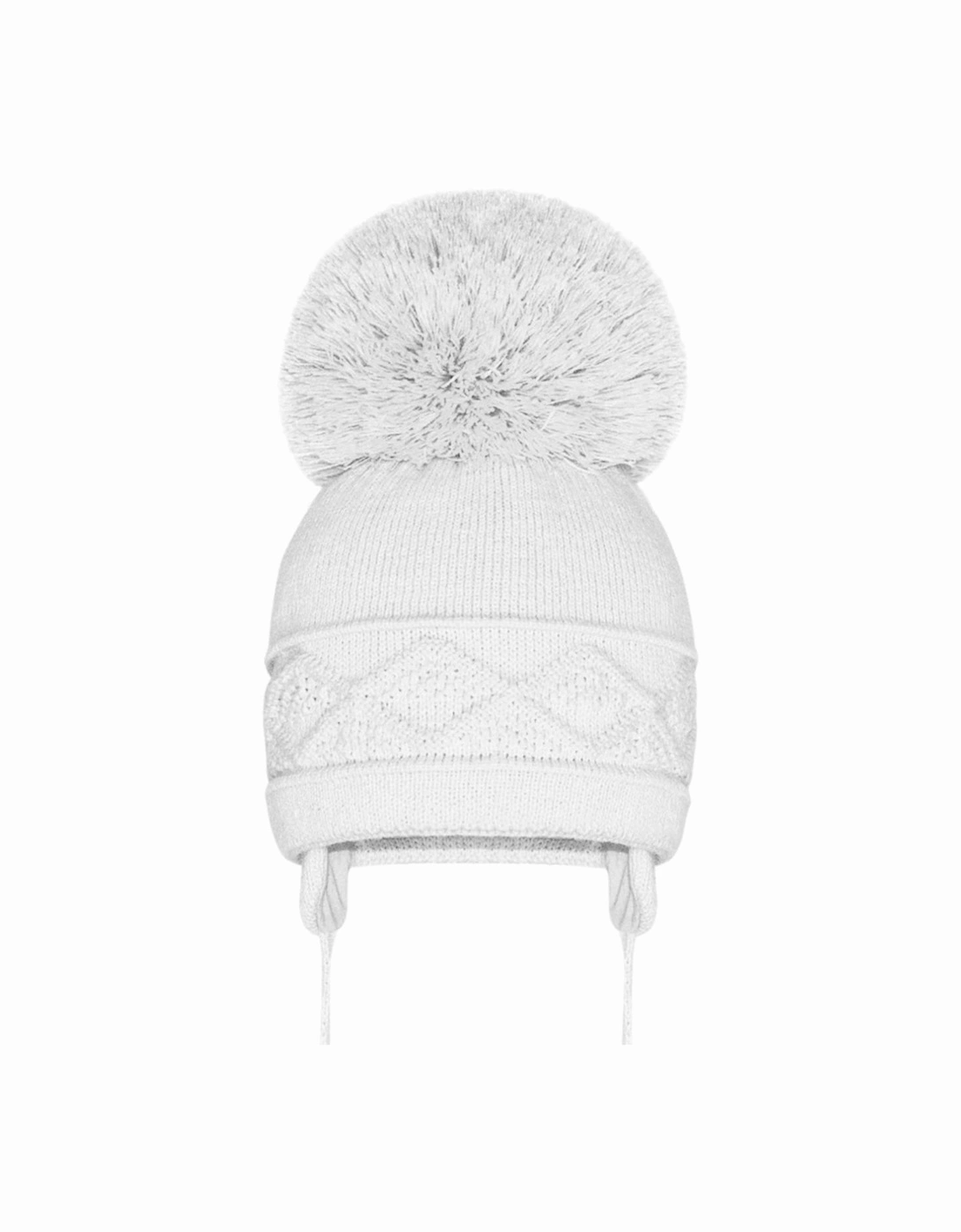 White Mega Pom Hat, 2 of 1